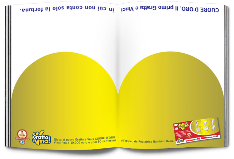Scratch & Win “Cuore d’Oro”: Print campaign